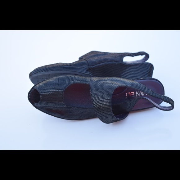 NWOT VanEli peep toe low wedges - Picture 6 of 8